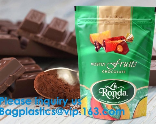 Choco, bolsa del chocolate, gramo impreso de encargo k CBD Gummies de 1/8oz 1/4oz 1/2oz 1oz 3,5 que empaqueta el bolso de la bolsa de Mylar
