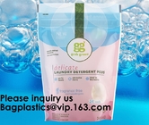 Hoja biodegradable de la impresión de encargo que empaqueta el soporte suave de la cremallera encima de bolsos de consumición plásticos de las bolsas del escudete inferior con la paja