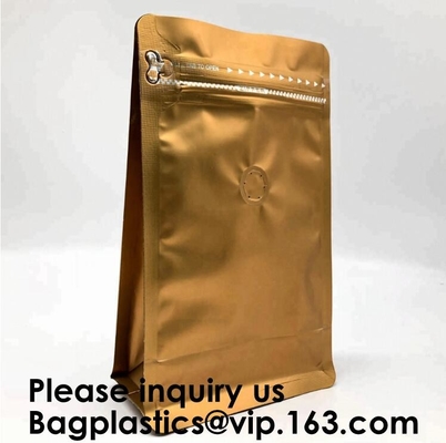 El paquete que empaqueta el soporte reutilizable de la cerradura de la cremallera del papel de aluminio encima de bolsas de la comida empaqueta con la muesca del rasgón para el almacenamiento de la comida, Bagease