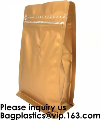 El paquete que empaqueta el soporte reutilizable de la cerradura de la cremallera del papel de aluminio encima de bolsas de la comida empaqueta con la muesca del rasgón para el almacenamiento de la comida, Bagease