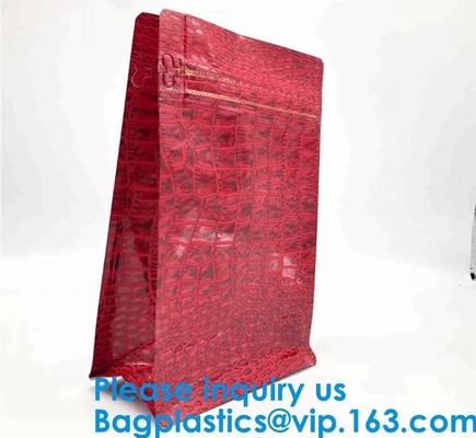 El paquete que empaqueta el soporte reutilizable de la cerradura de la cremallera del papel de aluminio encima de bolsas de la comida empaqueta con la muesca del rasgón para el almacenamiento de la comida, Bagease