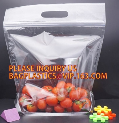 bolso de empaquetado fresco del tomate de cereza, bolso general preservativo de la uva de la fruta fresca, bolso de Cherry Red Lift Sealed Packaging