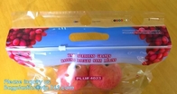 Bolso que embala de la uva de la alimentación con el resbalador/las uvas rojas que embalan el bolso/el bolso plástico de la fruta, bolso para el paquete de la fruta y verdura