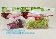 el bolso vegetal impreso cpp de la fruta de la cerradura de la cremallera del resbalador, embalaje de la uva empaqueta el bolso de empaquetado de la uva fresca, resbalador de la conservación de alimentos
