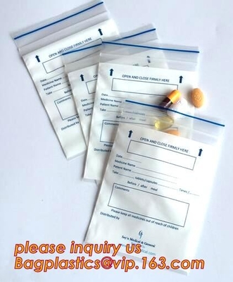 la pequeña bolsa de la píldora que la píldora médica empaqueta k empaqueta los bolsos virginales de la cremallera de la píldora, uso médico k/bolsos de la farmacia de la cremallera, pac