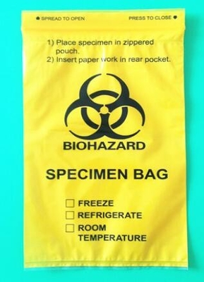 bolso médico esterilizado plástico de empaquetado médico de k, bolsos médicos del sobre de la cremallera del bloque de la droga programable de la cerradura, empaquetando