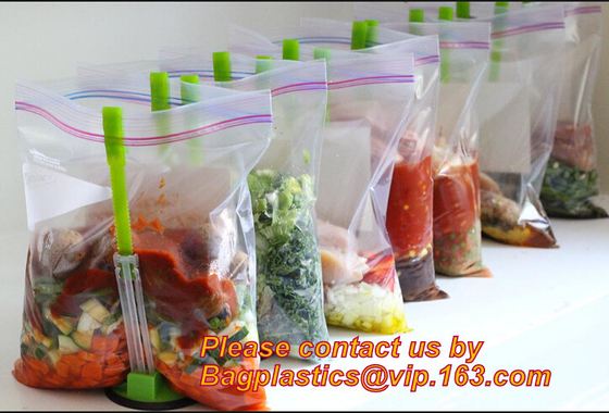 bolso resistente de la cerradura de la cremallera del papel de Kraft del arroz del ultramarinos del marrón de la categoría alimenticia de agua, pequeño que se puede volver a sellar amistoso de Eco a la comida plana grande
