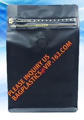 Las bolsas del alimento para animales de Doypack empaquetan bolsos de empaquetado del café de la cerradura de la cremallera con la válvula, la bolsa de plástico grande del papel de aluminio de la cerradura de la cremallera de la cremallera