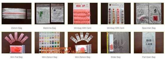 Bolsa de poliéster de la cerradura de la cremallera de la manzana del LDPE la mini/el bolso impreso del envase de plástico, mini k Baggies mezcla de Apple colorea 1,5&quot; x1.5”