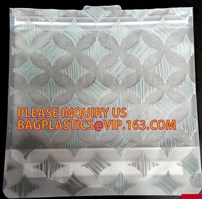 Envase de plástico transparente autoadhesivo de encargo para las camisas, bolso plástico de la ropa bag+ de la cerradura bag+pp de la cremallera de la cerradura de la cremallera de los pp del sello