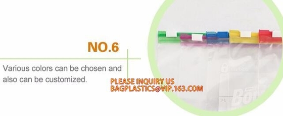 La categoría alimenticia que embalaba aduana transparente del PE imprimió los bolsos con la cremallera doble, vagos de la cremallera del congelador de la comida de los baggies del bocadillo