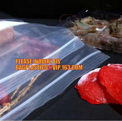 cremallera respetuosa del medio ambiente del rasgón fácil de la pista doble para el bolso del paquete, bolsos dobles del almacenamiento de la cremallera, stora de la comida de la cremallera del color de la ISO FDA