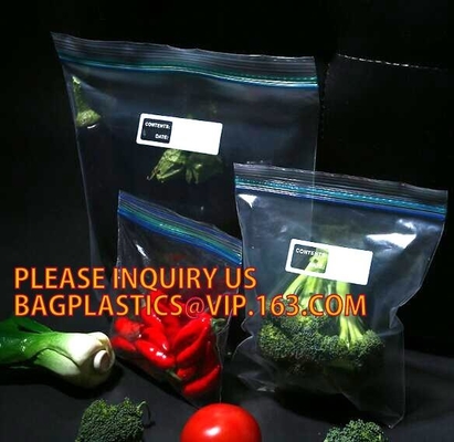 los bolsos de los frutos secos con la cremallera del rasgón fácil de la pista doble, comida de encargo del FDA imprimieron el bolso doble reconectable polivinílico de la cremallera, t doble