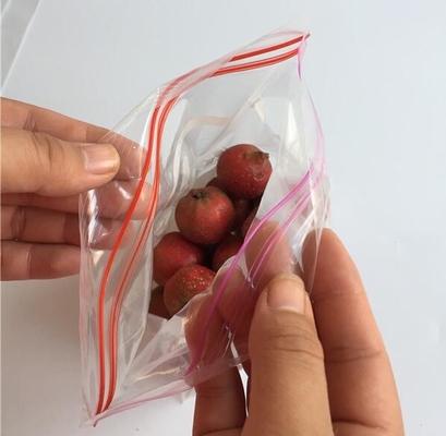El bolso de empaquetado del sello doble de la cremallera, aduana sellada doble del almacenamiento de la comida imprimió el bolso plástico de la cerradura de la cremallera, plástico a prueba de humedad va