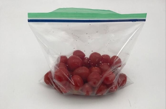 Bolso de vacío plástico de la cremallera del ahorrador de la comida, bolsos plásticos líquidos libres del almacenamiento de la leche materna de la categoría alimenticia del bpa doble de la cremallera, bagpack