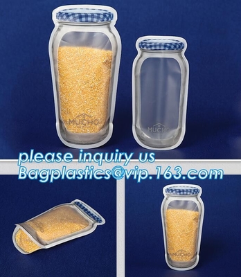 el bolso de la cerradura de la cremallera se levanta la bolsa con la cremallera para el acondicionamiento de los alimentos de perro, soporte de la hoja encima de la cremallera/k/bolso de empaquetado de la bolsa de la cremallera