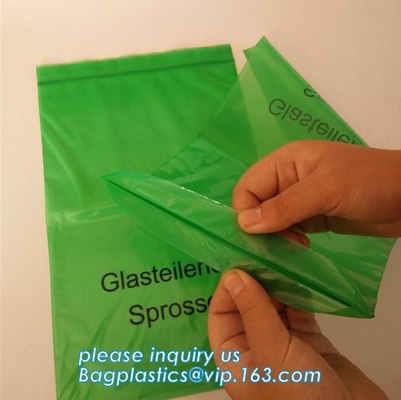 Las bolsas de plástico de la cerradura de la cremallera del sello de la prensa del uno mismo del apretón con el lado rojo, uno mismo Mini Grip Poly Plastic Clear que se puede volver a sellar empaquetan todos los tamaños