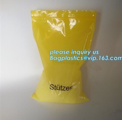 Las bolsas de plástico de la cerradura de la cremallera del sello de la prensa del uno mismo del apretón con el lado rojo, uno mismo Mini Grip Poly Plastic Clear que se puede volver a sellar empaquetan todos los tamaños