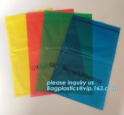 Las bolsas de plástico de la cerradura de la cremallera del sello de la prensa del uno mismo del apretón con el lado rojo, uno mismo Mini Grip Poly Plastic Clear que se puede volver a sellar empaquetan todos los tamaños