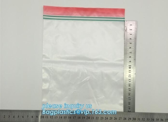 Precio bajo, bolsos de alta calidad del sello del apretón, soporte transparente de la comida del apretón de k del bolso plástico del sello encima de bolsas de empaquetado de la cremallera