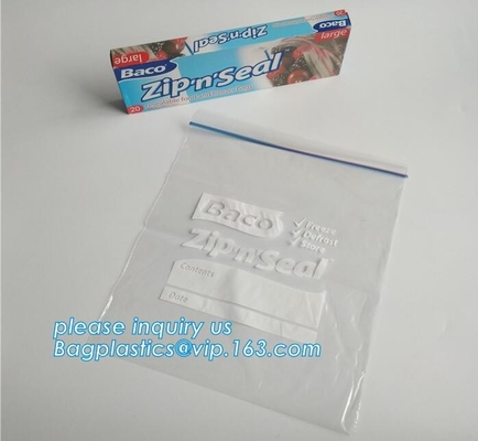 La bolsa de plástico que se puede volver a sellar de la categoría alimenticia para el producto para la fruta seca, bolso de /transparent k del bolso de la cremallera del Ldpe de la categoría alimenticia