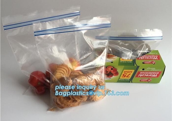 La bolsa de plástico que se puede volver a sellar de la categoría alimenticia para el producto para la fruta seca, bolso de /transparent k del bolso de la cremallera del Ldpe de la categoría alimenticia