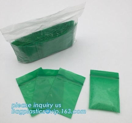 el PE imprimió los mini bolsos coloreados de la cerradura de la cremallera, mini bolso colorido de k, bolso de encargo del bolso mini k de la CERRADURA de la CREMALLERA del LDPE con las RRPP del logotipo