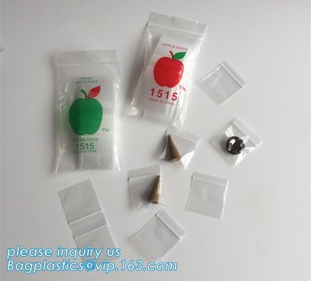 BOLSO de la CERRADURA de la CREMALLERA con la línea roja, la pequeña bolsa de plástico coloreada de la cerradura de la cremallera, RRPP al azar 2020 de los diseños de Apple mini k 100 Baggies 25