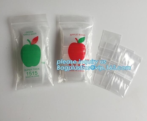 La mini k Baggies 17 mezcla 1212 del color de Apple 100 empaqueta el 1/2” X el 1/2”, custo de encargo plástico barato del bolso de la cerradura de la cremallera 100%LDPE 3x3