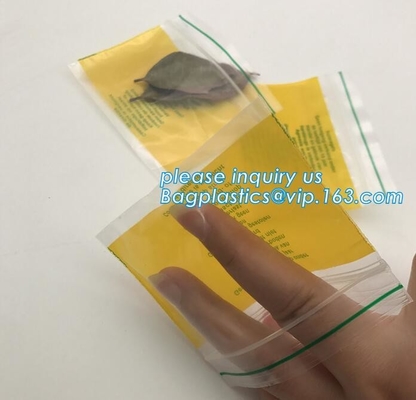 Rojo del color de encargo de la fábrica pequeño/rosa/bolso que se puede volver a sellar verde/amarillo/azul para las decoraciones, bagplastics, bageas