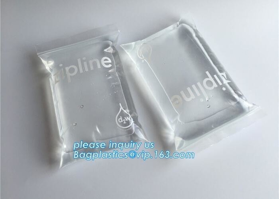 La aduana que se puede volver a sellar de la impresión k imprimió los bolsos médicos de la cerradura de la cremallera de la bolsa plástica de la píldora, soporte brillante de la bolsa reconectable para arriba