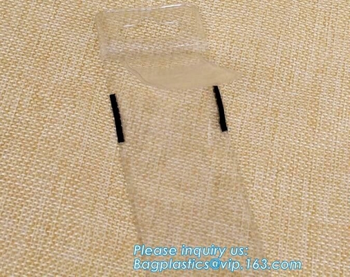 Houlder biodegradable del lápiz de la pluma, paquete plástico azul transparente impermeable portátil del bagplastics del bolso de la bolsa de la pluma del lápiz del PVC