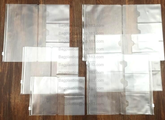 El sello biodegradable de los billetes de banco de la página embolsa el tenedor de hojas sueltas de los bolsos de la página de los tenedores de la hoja del PVC del álbum transparente del dinero