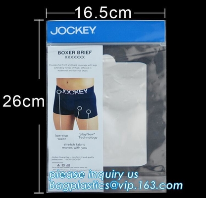 Los BOLSOS del PAÑO, bolso de empaquetado del traje de baño/la bolsa de plástico de ropa de empaquetado del traje de baño con la impresión del hole&logo del aire, helaron la cremallera del bolso del pvc