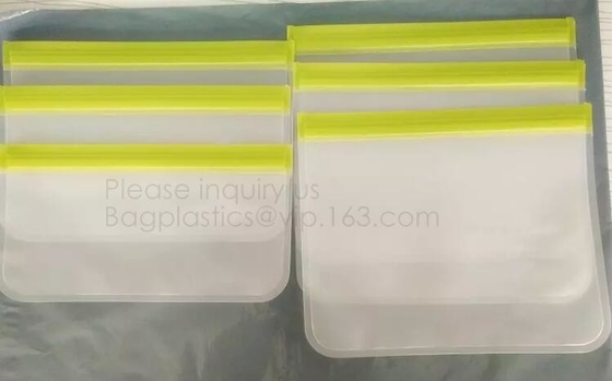 Bolso reutilizable del bocado del almacenamiento PEVA de la comida para la aduana, PEVA claro Toy Organization Storage Bag para el bagease de la Navidad bagplastic