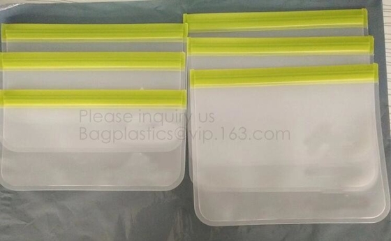 Bolso reutilizable del bocado del almacenamiento PEVA de la comida para la aduana, PEVA claro Toy Organization Storage Bag para el bagease de la Navidad bagplastic