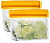 Los bolsos gruesos adicionales del grado PEVA k de los bolsos reutilizables herméticos FDA del almacenamiento, guardan los bolsos herméticos frescos del sellador del vacío para la comida