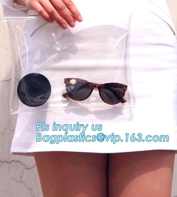 Bolso de embrague claro transparente del PVC del vinilo hecho en China, cruz del PVC Jelly Clear Clutch Purse Lady - la aleta del cuerpo empaqueta Handba de cadena
