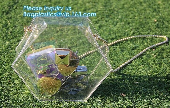 bolso del pvc de los bolsos para el bolso impermeable del pvc de la cremallera de las señoras, bolsos transparentes del PVC, PVC del bolso del laser de la moda