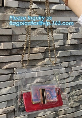 los bolsos transparentes de la playa del PVC de la bolsa de asas del verano gelatinan el bolso del caramelo, bolso de moda del bolso, cartera, pac, paquete