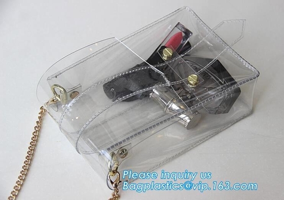 bolsa de mensajero del hombro de las carteras de las mujeres la pequeña con la tira de cadena del metal, monedero multicolor de la cartera de la cremallera, c móvil impermeable