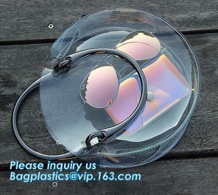 Bolso claro del PVC del monedero del bolso, bolso cosmético del PVC de la mujer de la señora, bolsos del PVC para las mujeres, bolsos de la manija del pvc, carr del pvc