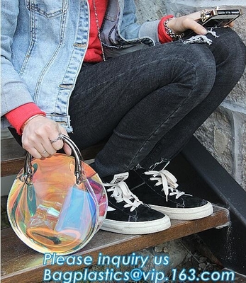 Bolso claro del PVC del monedero del bolso, bolso cosmético del PVC de la mujer de la señora, bolsos del PVC para las mujeres, bolsos de la manija del pvc, carr del pvc