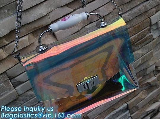 bolso del pvc con el pequeño bolso, cruz de moda transparente del bolso del bolso del PVC - bolso del cuerpo, portador del pvc, portador Han