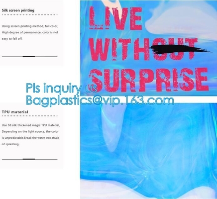 bolsos bolso, bolsos transparentes de las mujeres de los bolsos del pvc de los bolsos del cubo, holograma de las señoras del estadio del pvc del totalizador del bolso de la playa de las compras del laser