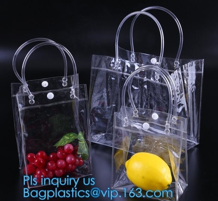 El bolso claro del PVC de la playa del verano/la bolsa de asas transparente, gelatina a las mujeres transparentes Shoulde del caramelo del PVC de la playa material del color