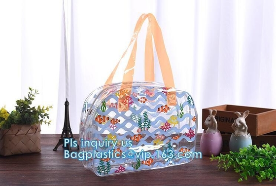 la bolsa de asas para las mujeres, la bolsa de asas de la capacidad grande del bolso del pvc del cuero del pvc del bolso del laser, tachonó shou claro de Tote/PVC