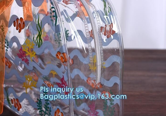 la bolsa de asas para las mujeres, la bolsa de asas de la capacidad grande del bolso del pvc del cuero del pvc del bolso del laser, tachonó shou claro de Tote/PVC