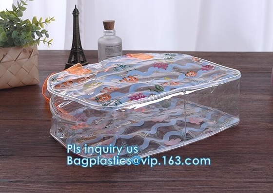 la bolsa de asas para las mujeres, la bolsa de asas de la capacidad grande del bolso del pvc del cuero del pvc del bolso del laser, tachonó shou claro de Tote/PVC