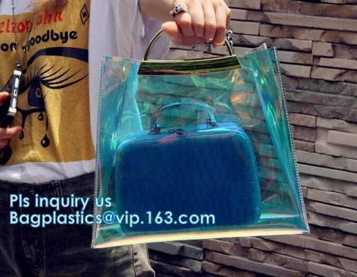 bolso del pvc de la moda de las señoras, bolsos Tote Beach Handbags, bolso Tote Bag, mujeres bolso, bolso de las mujeres del PVC de las mujeres del PVC de la playa del PVC